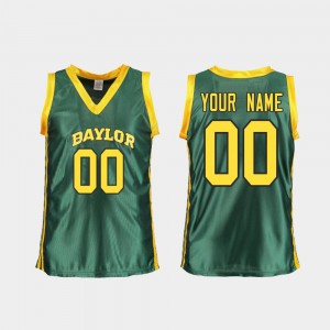 For Women Bears #00 Green Replica College Basketball Customized Jerseys 626129-710