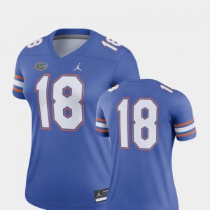 For Women Gators #18 Royal College Football 2018 Game Jersey 251777-645