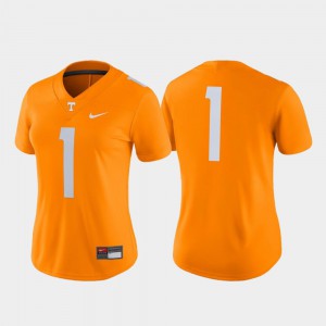 Women's UT VOL #1 Tennessee Orange Game College Football Jersey 347500-219