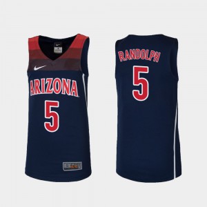 Youth(Kids) Arizona Wildcats #5 Brandon Randolph Navy Replica College Basketball Jersey 524313-240