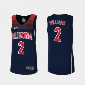 For Kids U of A #2 Brandon Williams Navy Replica College Basketball Jersey 474358-205