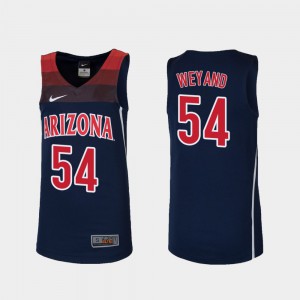 Kids Arizona #54 Matt Weyand Navy Replica College Basketball Jersey 998074-206