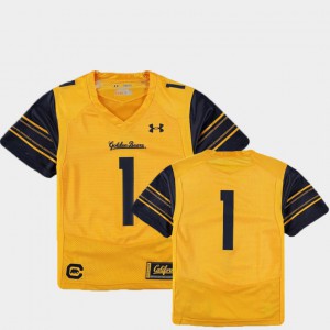 Kids Berkeley #1 Gold College Football Finished Replica Jersey 571350-373