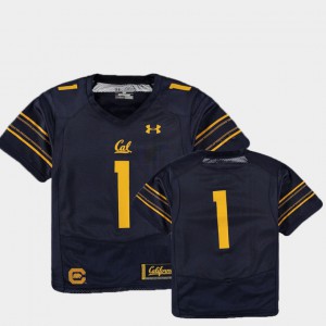 Youth(Kids) Berkeley #1 Navy College Football Finished Replica Jersey 139690-902