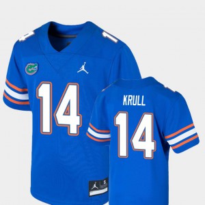Youth Gator #14 Lucas Krull Royal Game College Football Jersey 596564-233