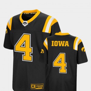 Kids Iowa Hawkeye #4 Black Foos-Ball Football Colosseum Jersey 947179-571