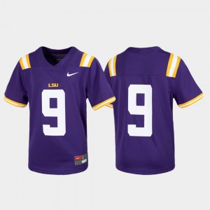 Youth Tigers #9 Purple Untouchable Football Jersey 624798-822