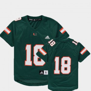 Youth UM #18 Green College Football Replica Jersey 844588-713