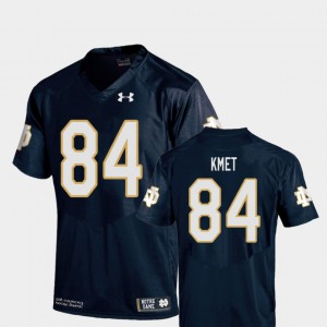 Youth(Kids) University of Notre Dame #84 Cole Kmet Navy College Football Replica Jersey 556280-122