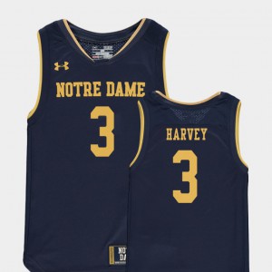Youth ND #3 D.J. Harvey Navy Replica College Basketball Special Games Jersey 908575-131