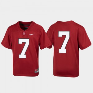 Kids Stanford #7 Cardinal Untouchable Football Jersey 458392-596